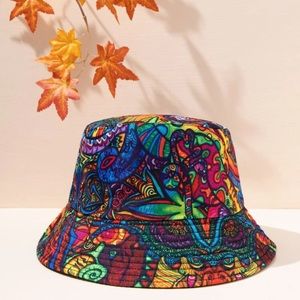 New Multicolor reversible bucket hat